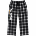Mat Culture Plaid Pajama Pants - Black