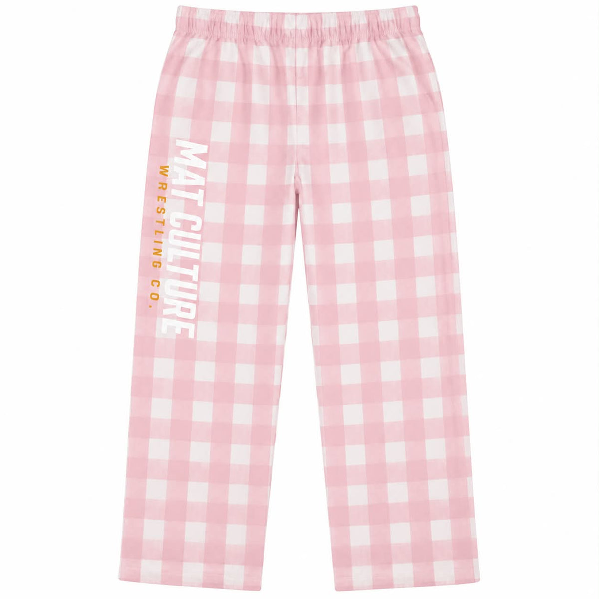 Mat Culture Plaid Pajama Pants – Pink