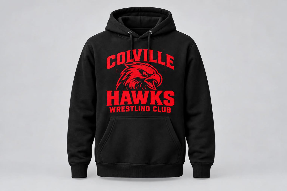Colville Hawks Wrestling Club Hoodie – Hawk Logo